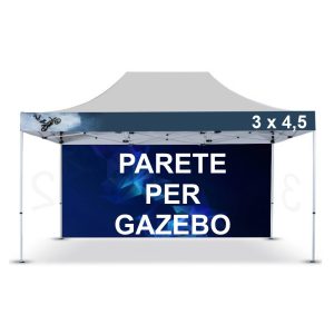 Parete intera per gazebo pieghevole 3x4,5 metri - immagine 1