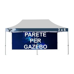 Parete intera per gazebo pieghevole 3x6 metri - immagine 1