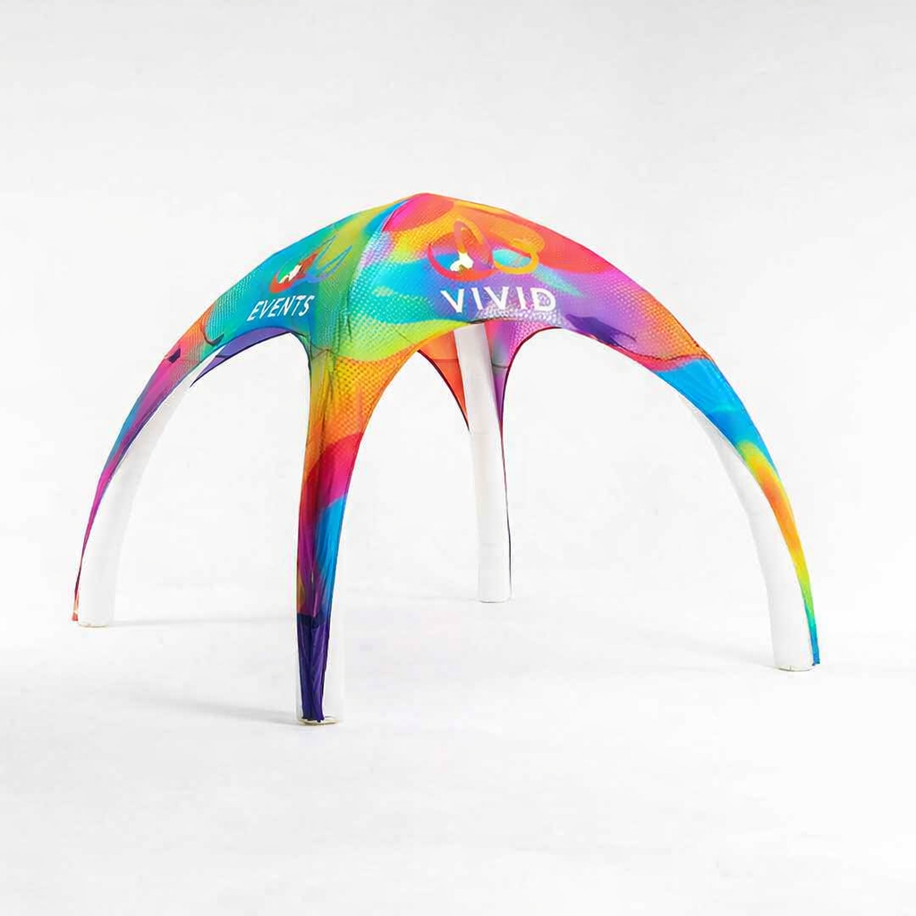 Gazebo gonfiabile con grafica personalizzata