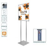 Espositore con cornice a scatto 50x70 PRO