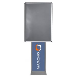 Cadre autoportant à clipser 70x100 simple face double face vertical angle arrondi