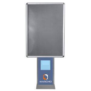 Self-supporting snap frame A0 single-sided double-sided vertical round corner frame 32 customized and with brochure holder