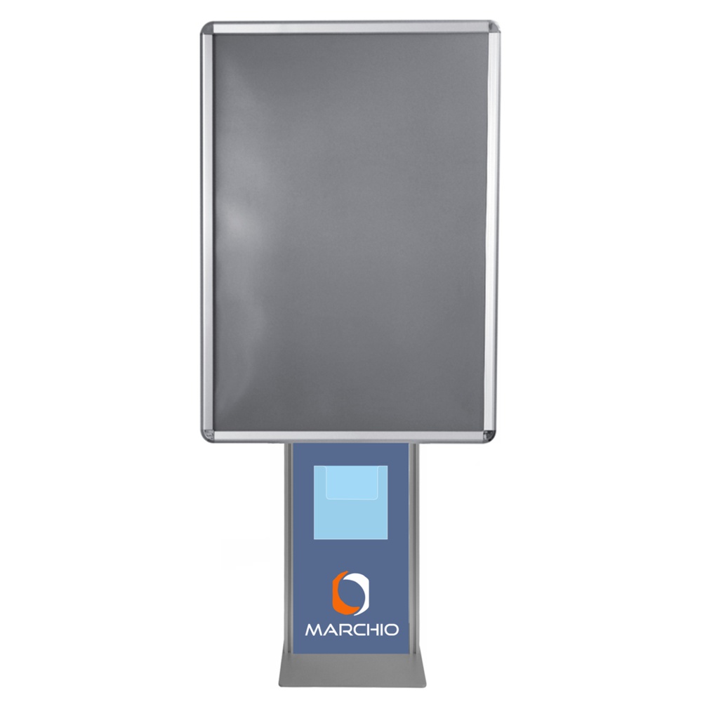 Self-supporting snap frame A0 single-sided double-sided vertical round corner frame 32 customized and with brochure holder