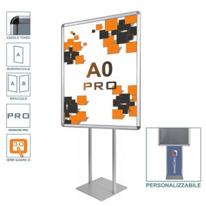 Self-supporting snap frame A0 single-sided double-sided vertical round corner frame 32