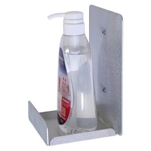 Espositore in alluminio porta dispenser disinfettante sapone da parete 2