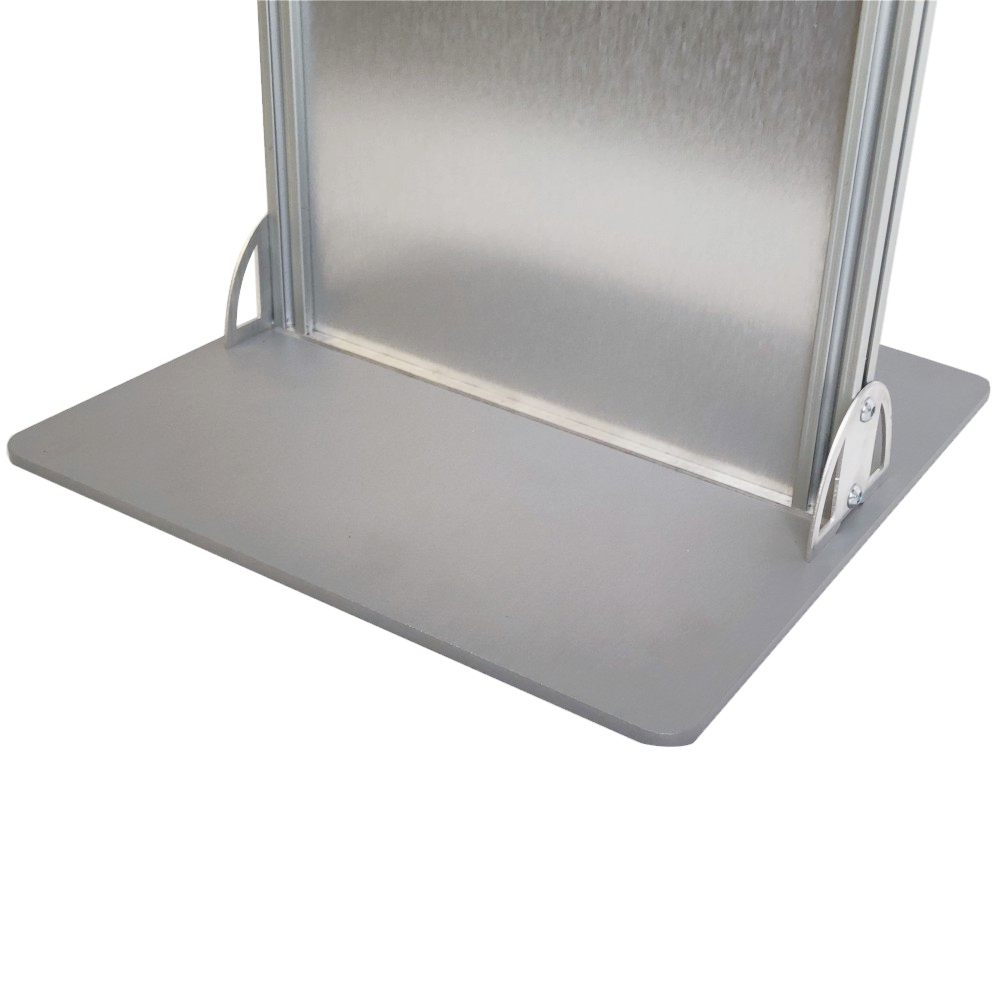 Espositore pubblicitario portadepliant da terra dettaglio base 1