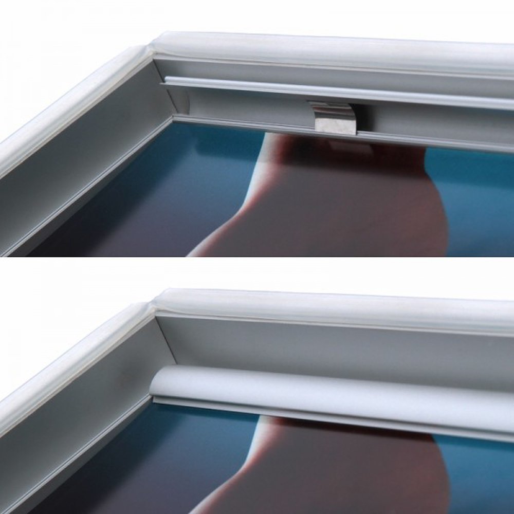 Bacheca certificata con illuminazione led per esterni porta poster 70x100 e 100x140 dettaglio 5