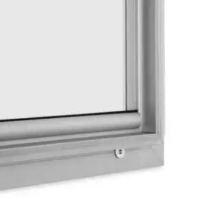 Bacheca certificata per esterni porta poster 70x100 e 100x140 dettaglio 1