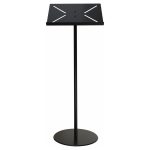 Leggio in metallo nero e ripiano reggi libro A3 orizzontale