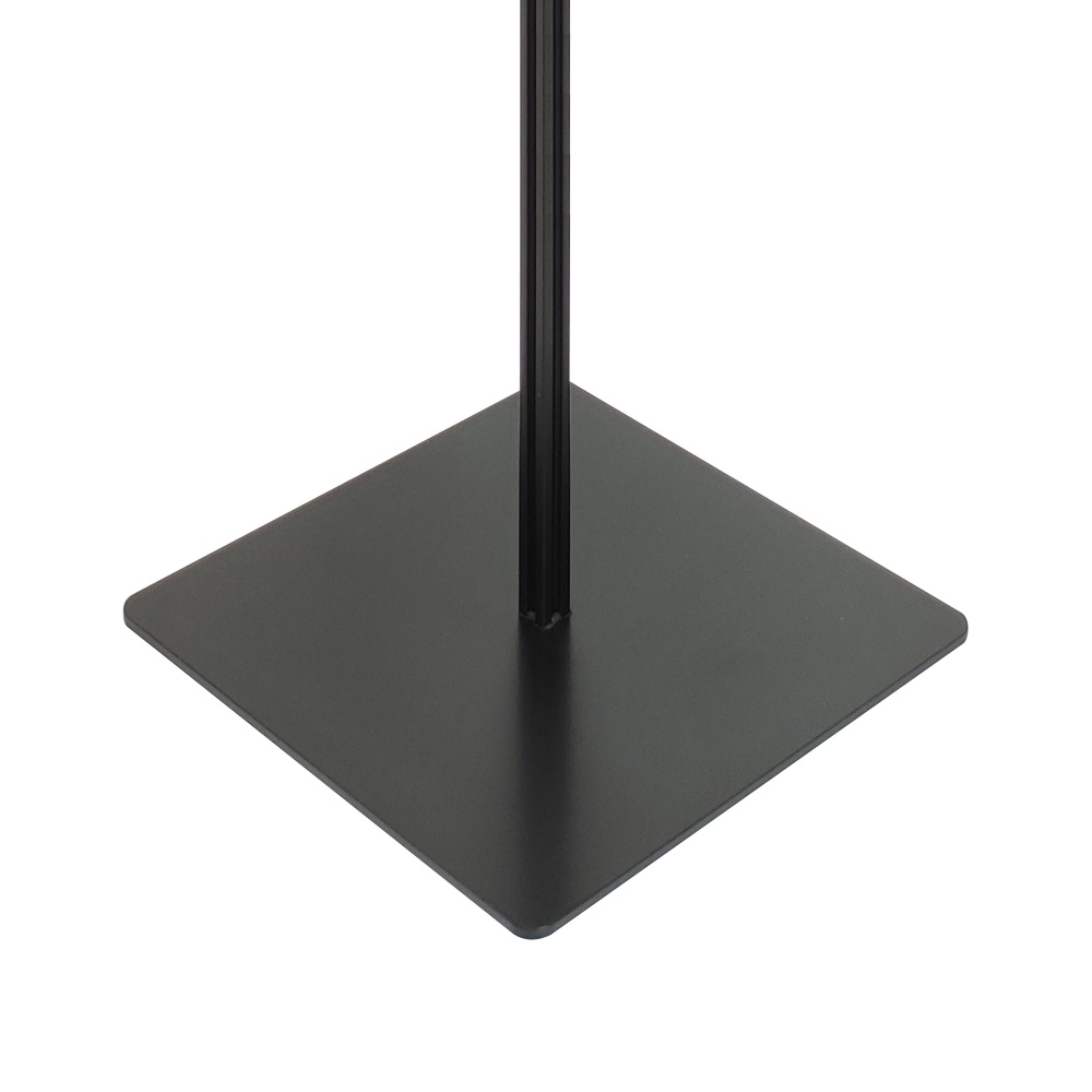 Cornice a scatto autoportante interamente nera monofacciale bifacciale verticale orizzontale angolo vivo dettaglio base