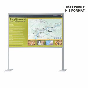 Panneau d'information extérieur autoportant