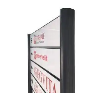 Piantana segnaletica esterno dettaglio