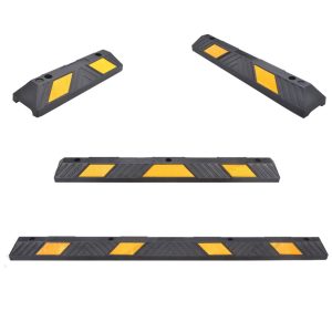 Fermaruota in gomma per parcheggio disponibile in quattro lunghezze