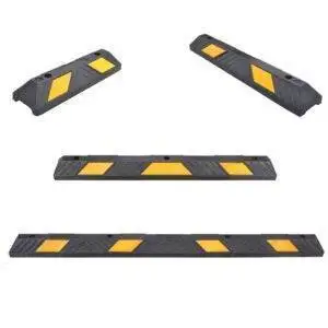 Fermaruota in gomma per parcheggio disponibile in quattro lunghezze