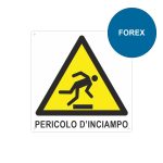 Cartello segnaletica forex pericolo d inciampo 220x220