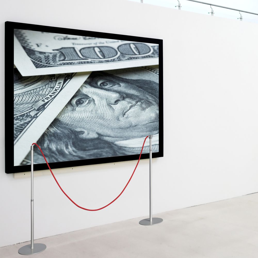 Colonnina segnapercorso telescopica con base statica ambientata