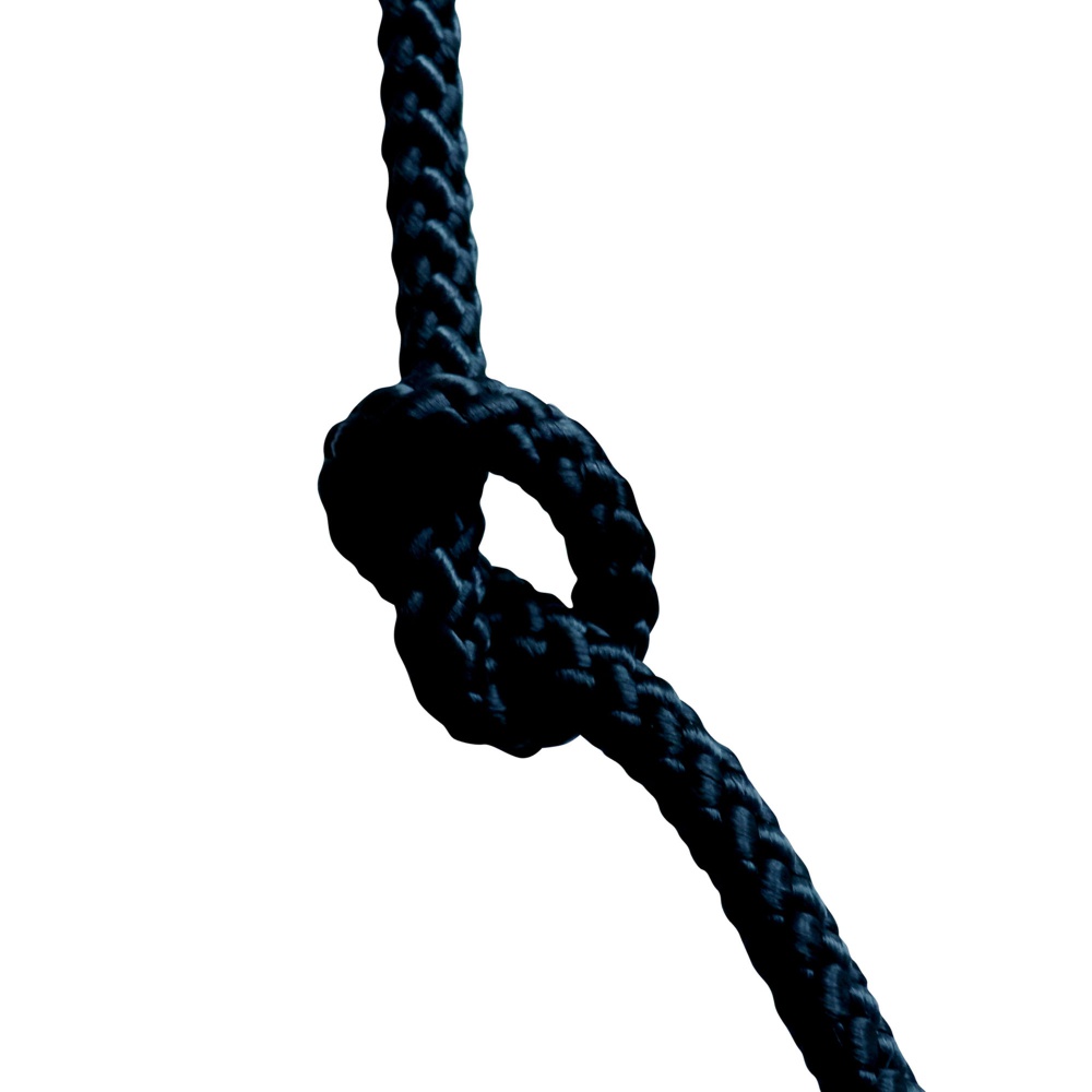 Cordone intrecciato nero per colonnina segnapercorso telescopica