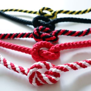 Cordone intrecciato per colonnina segnapercorso telescopica