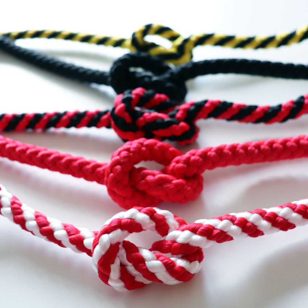 Cordone intrecciato per colonnina segnapercorso telescopica