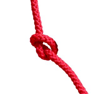 Cordone intrecciato rosso per colonnina segnapercorso telescopica