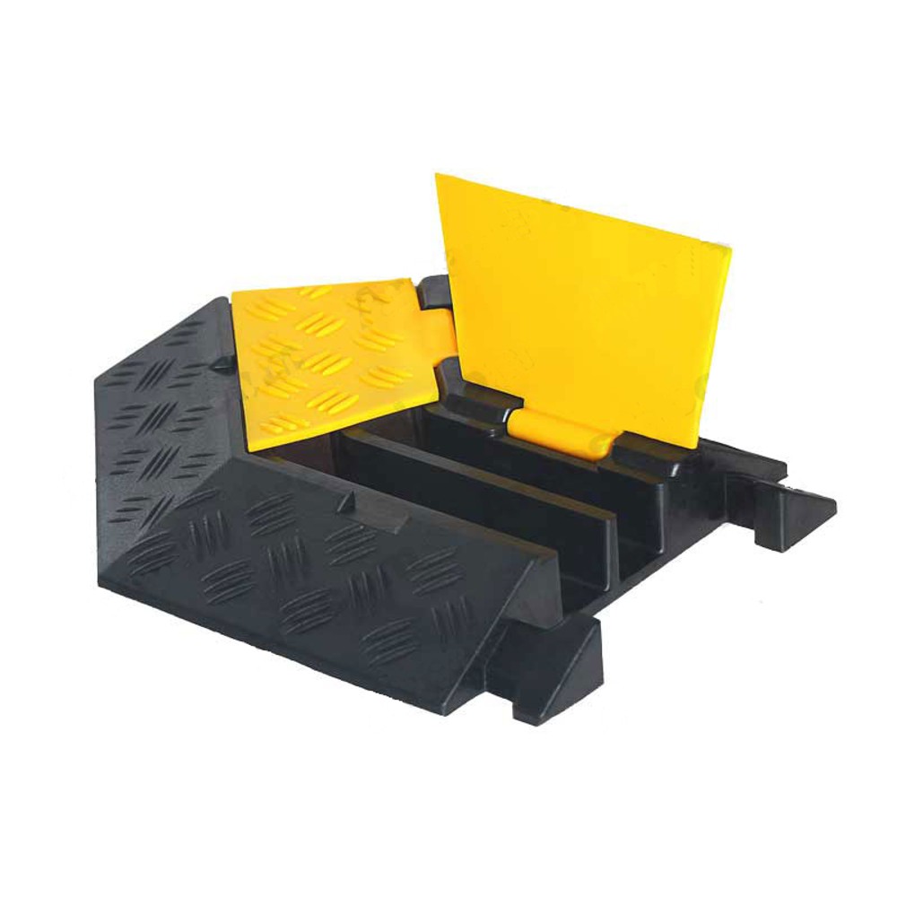 Dosso passacavi due canali angolare destro 1