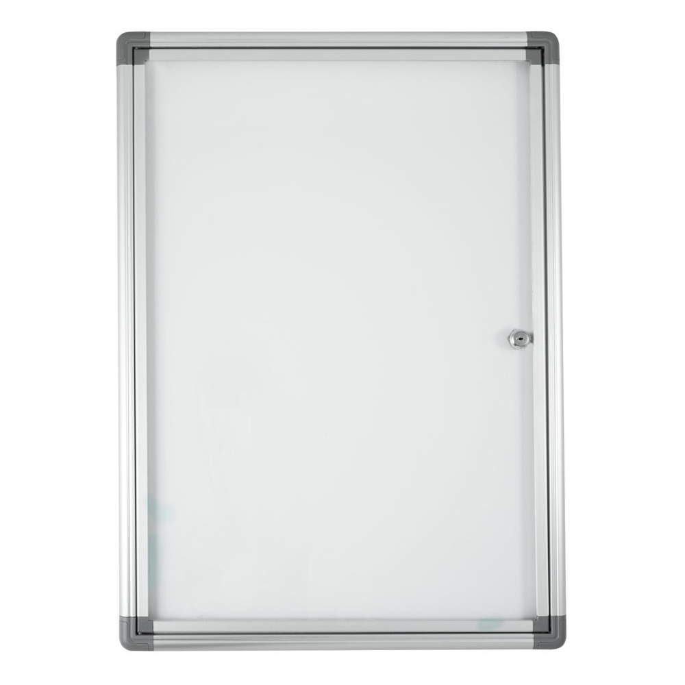 Danieli | Bacheca Magnetica Con Anta Chiusura A Ribalta Con Chiave Da Muro Bacheca Per Esterno Finitura Griogio Antracite 8x A4 86137715