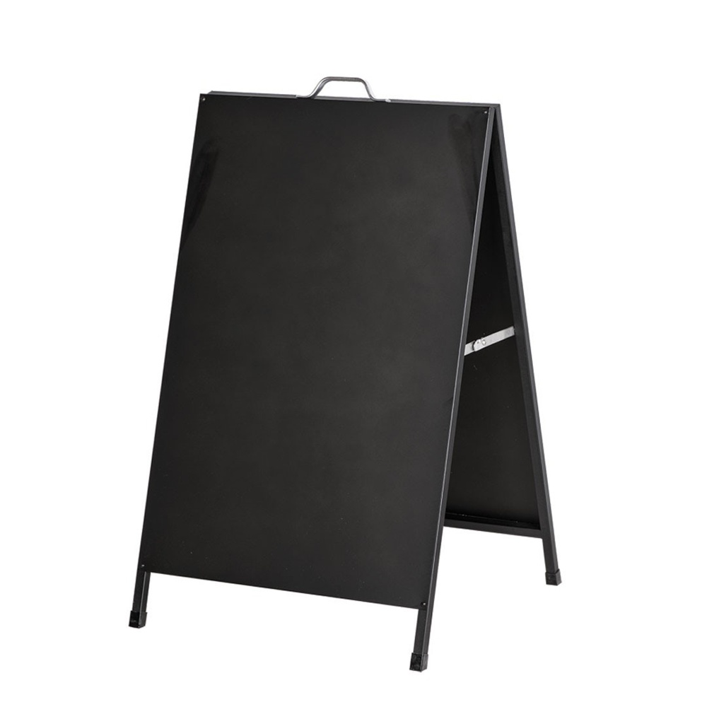 Cavalletto bifacciale magnetico nero in metallo con maniglia per trasporto