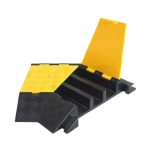 Dosso passacavi tre canali angolare sinistro