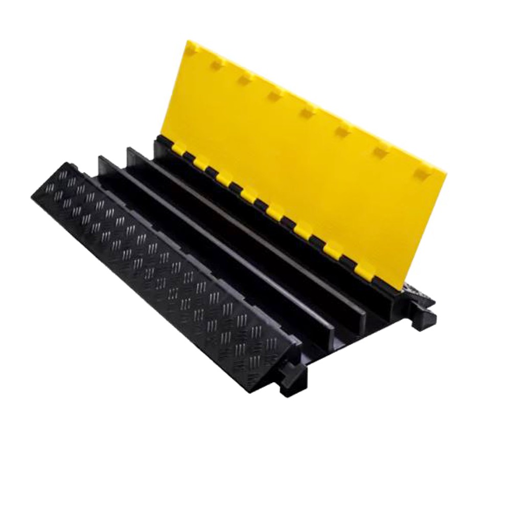 Dosso passacavi tre canali dettaglio