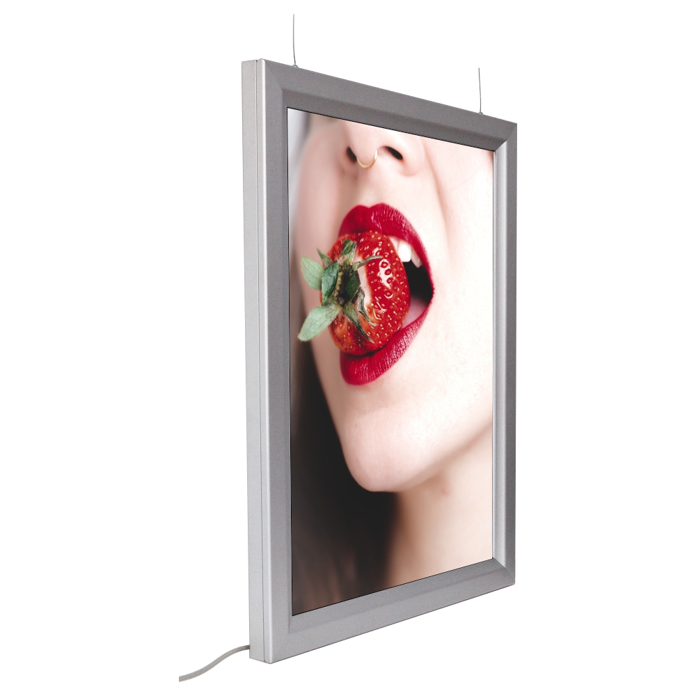 Cornice a scatto 50x70 da vetrina con illuminazione LED