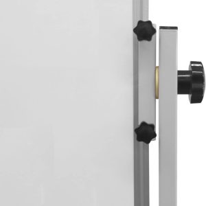 Lavagna magnetica autoportante con doppia superficie girevole dettaglio