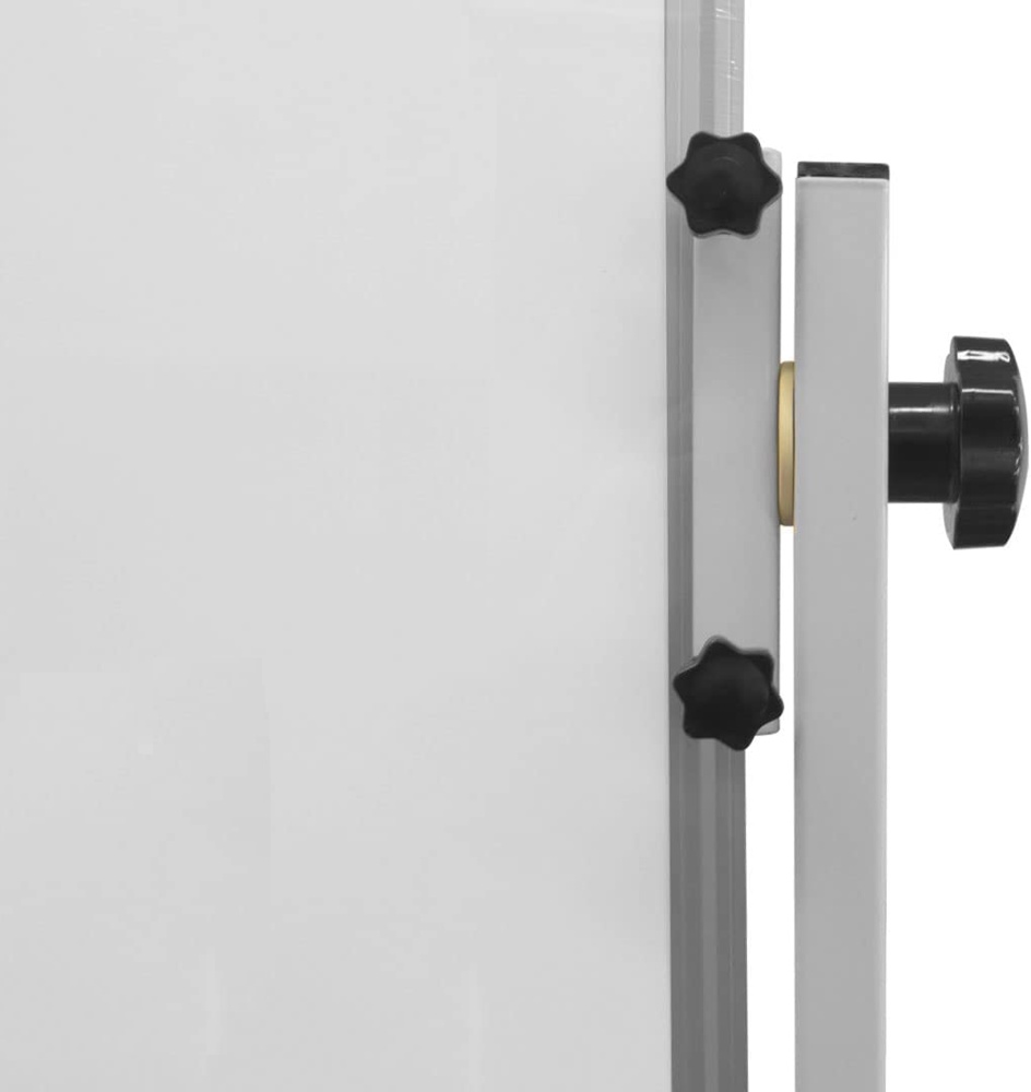 Lavagna magnetica autoportante con doppia superficie girevole dettaglio