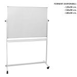 Lavagna magnetica carrellata girevole