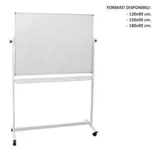 Lavagna magnetica carrellata girevole