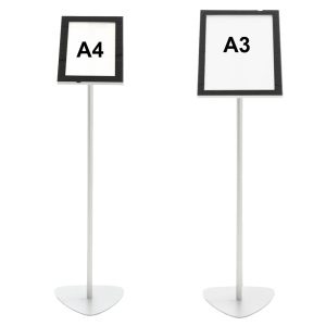 Leggio luminoso orientabile con batteria per stampati A3 A4