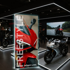 Totem Lightbox luminoso Automontante Bifacciale