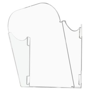 Vaschetta A4 con divisorio removibile per espositore pubblicitario portadepliant