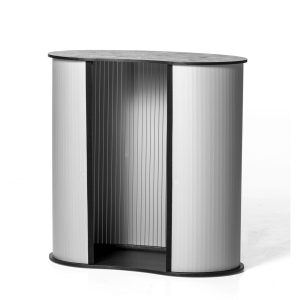 Banchetto promozionale curvo in pvc completo di stampa dettaglio senza stampa