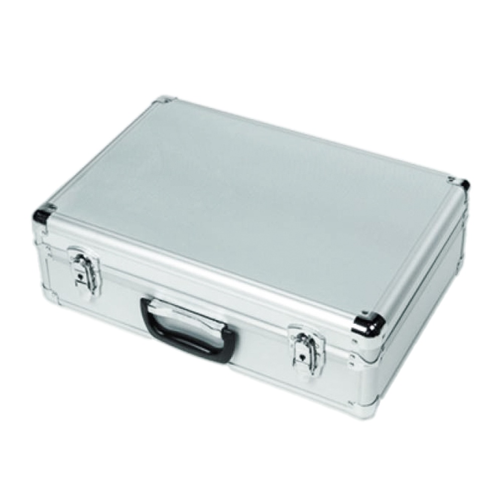 Espositore portatile zig zag con 6 ripiani porta brochure A4 valigia trasporto