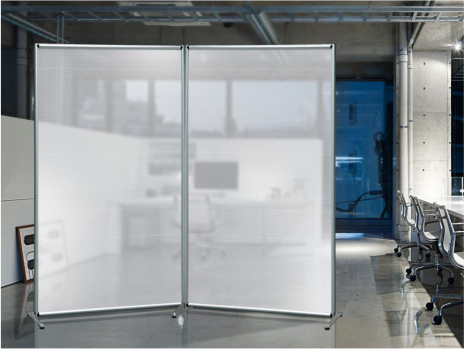 Parete divisoria mobile doppia 1