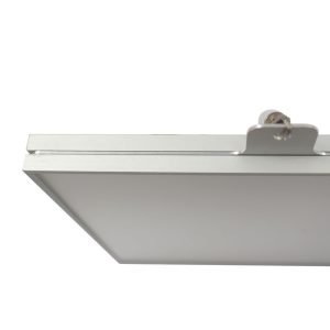 Targa sospesa segnaletica interna design ultra piatta dettaglio dall alto