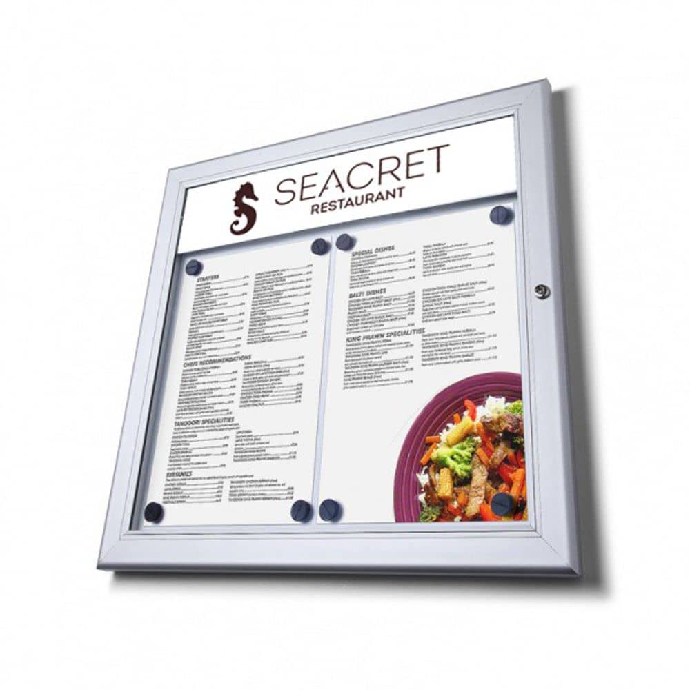 bacheca da esterno porta menu