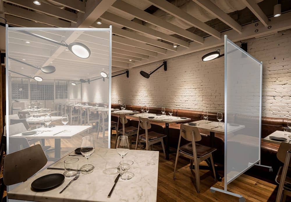 parete divisoria mobile ristorante