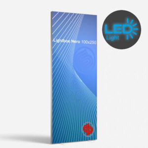 Espositore Lightbox Slim Autoportante con tessuto retroilluminato - immagine 4
