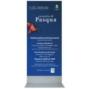 Totem bifacciale ultrapiatto 90x190 con base a L in metallo stampa inclusa 2