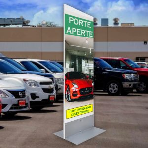 Totem slim base L metallo ambientato