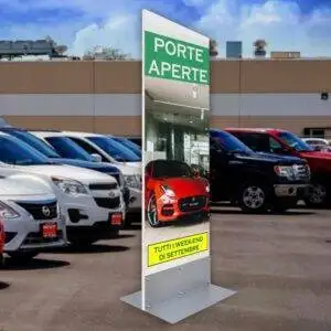 Totem slim base L metallo ambientato