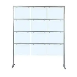 Message display stand with A3 horizontal pockets - Image 5