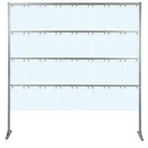 Message display stand with A4 vertical pockets - Image 2