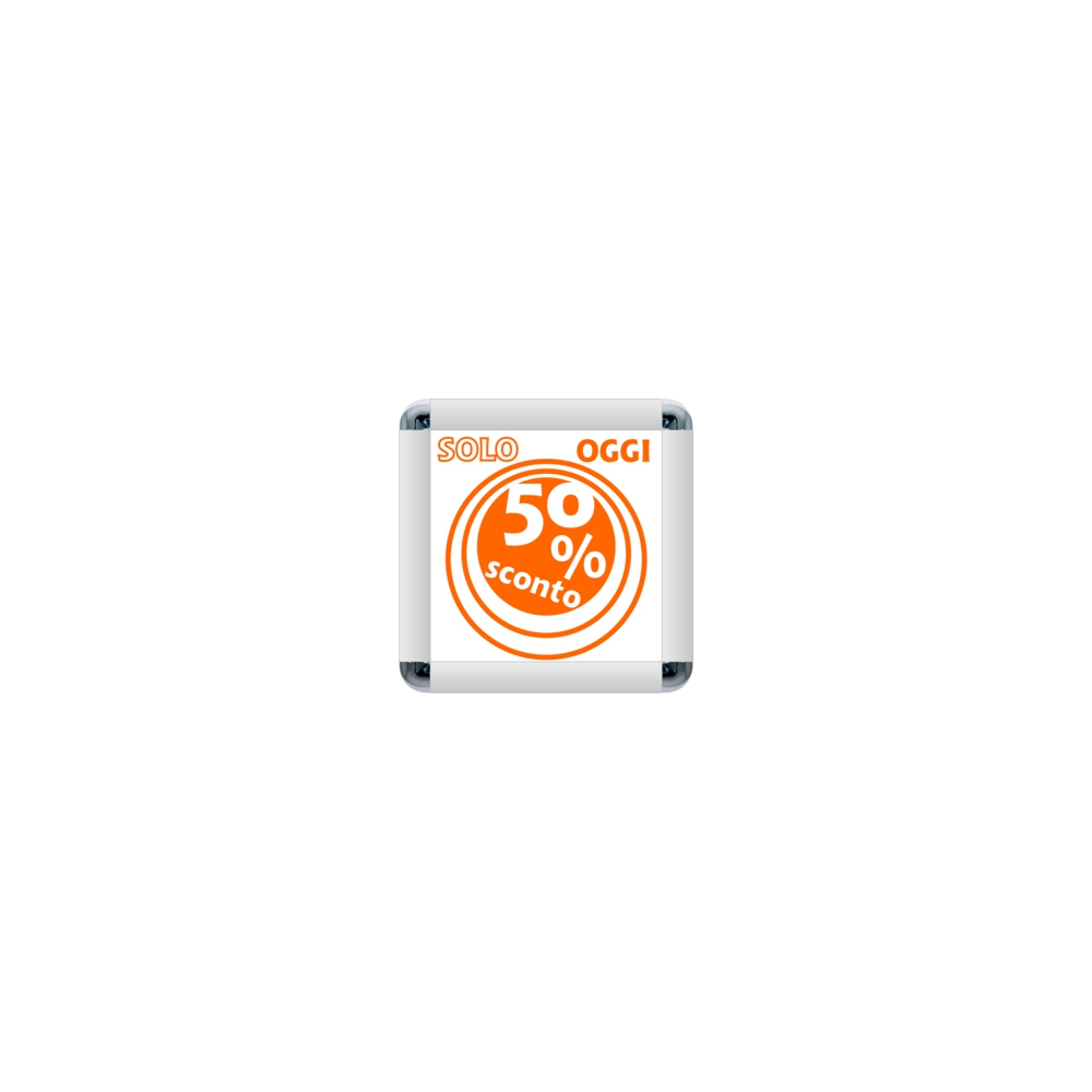 Cornice a scatto quadrata da parete 21x21 frame 25 angolo tondo 2